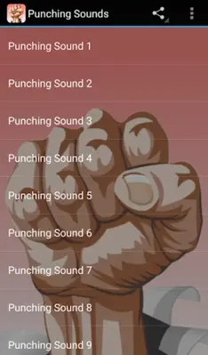 Punching Sounds android App screenshot 0